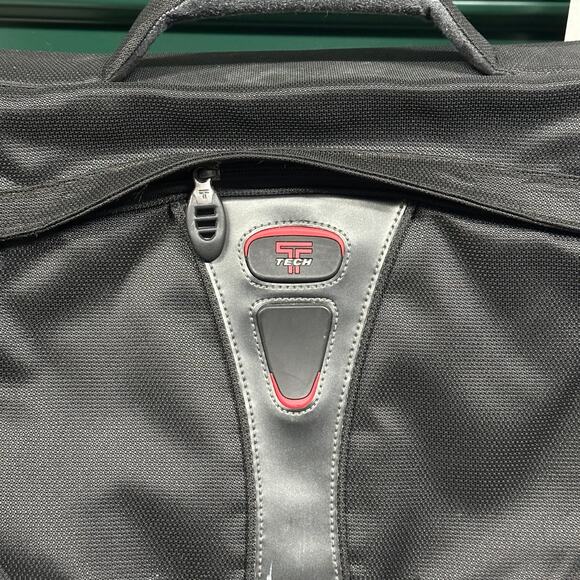 TUMI T-Tech Unisex Ballistic Nylon Laptop Messenger Shoulder Bag Black - Picture 2 of 11